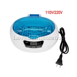 600ml Ultrasonic Cleaner Bath Timer for Jewelry Glasses Manicure Dental Parts - Picture 1 of 22