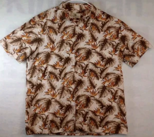 Island Shores Hemd Herren Large Weiß Hawaii Style Button Down Kurzarm - Bild 1 von 5