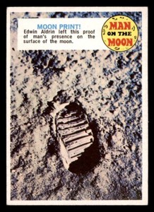 1970 Topps Man on the Moon #93 Moon Print EX *d2