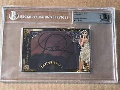 TAYLOR SWIFT Authentic BAS BECKETT Custom Card Cut Signature Auto Autograph SSP - Image 1 of 4