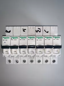 Schneider iKQ iKQE KQ MCB Type B C 6a 10a 16a 20a 25a 32a 40a 50a 63a VAT INCL - Picture 1 of 11