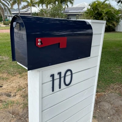 5 inch Modern House Address Numbers Letters, color choices - Image 1 of 4