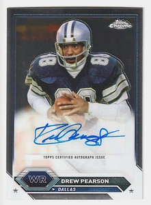 2023 Topps Chrome Drew Pearson Auto Refractor #TCA-DPE Cowboys - Picture 1 of 2