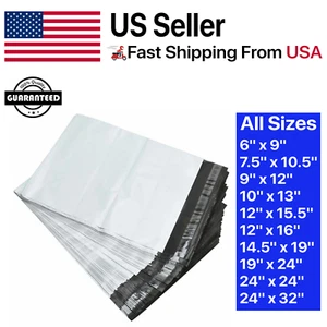 POLY MAILERS SHIPPING ENVELOPES PLASTIC SELF SEALING MAILING BAGS CHOOSE SIZE - Picture 1 of 10