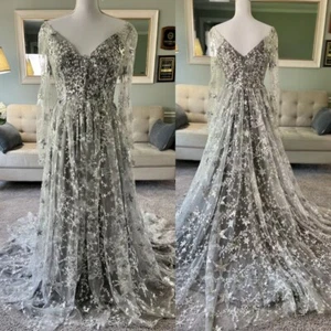 Celestial Wedding Dress Star Wedding Dress Galaxy Wedding Dress Custom - Picture 1 of 16