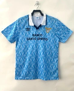Lazio 1991 Home Shirt Gazza Italia XL - Picture 1 of 7