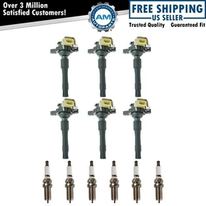 Ignition Coil & Iridium Spark Plug Kit Set for BMW 3 5 X5 Z3 New - Picture 1 of 6