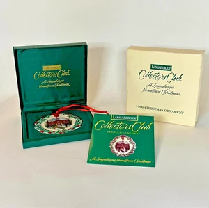 Longaberger Collectors Club Hometown Christmas Ornament 1996 - Picture 1 of 7