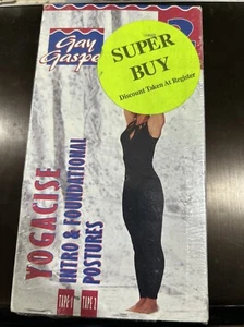 Gay Gasper 2 Tape Set Yogacise Yoga Fitness Exercise Routine VHS New Sealed - Picture 1 of 3