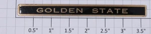 Placa de identificación Lionel 101-1 Golden State negra y dorada (10) - Imagen 1 de 2