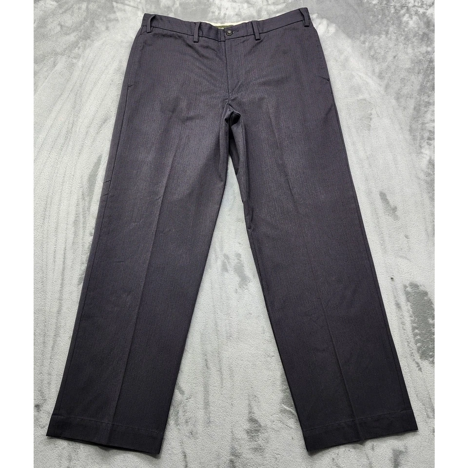 Pantalones Eddie Bauer Para Hombre 38WX34L Negros Calce Relajado Frente Plano Chino Caquis Oficina Foto 1 de 4