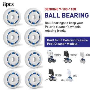 91001108 Roulements ?? billes de roue pour Polaris 380 3900 Sport Lot de 8 pi??c - Picture 1 of 9