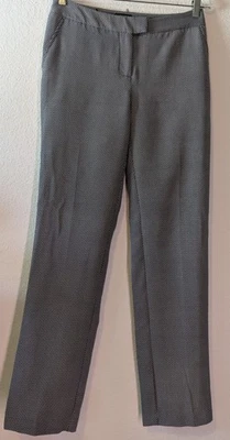 Pantalones de vestir Jones New York para mujer talla 2 (30x32) corte Sydney negro blanco (165 m)) Foto 1 de 3