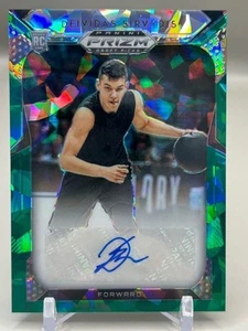 2019 Panini Prizm #37 Deividas Sirvydis Draft Prizms Autografi Green Ice #/18 - Foto 1 di 2