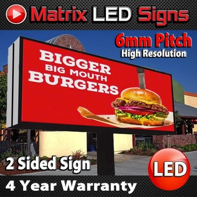 LED Sign Outdoor 2 Sided LED Programmable Message Center 2 Sided Sign P6  - Image 1 of 4