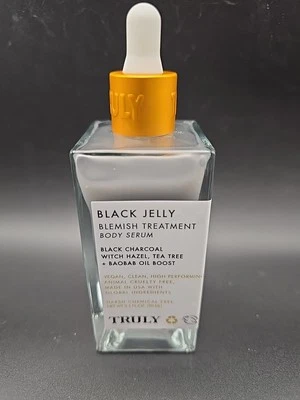 Truly Organic Beauty Black Jelly Blemish Treatment Body Serum+Boost~ Charcoal - Image 1 of 2