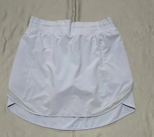 Lululemon Skirt Womens 8 Pace Rival Run Athletic Activewear Zip Pocket Tennis - Picture 1 of 12