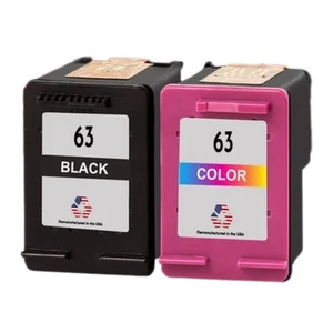 Compatible Ink Cartridges HP 63 Black and Color Variation-USA - Picture 1 of 6