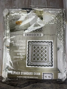 Cracker Barrel Kissen Sham Esther 20" x 26" Standard Bettwäsche Neu - Bild 1 von 2
