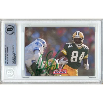 Sterling Sharpe Signed 1992 Pro Line Profiles #30 BAS Slabbed Packers NFL Auto - Image 1 of 4