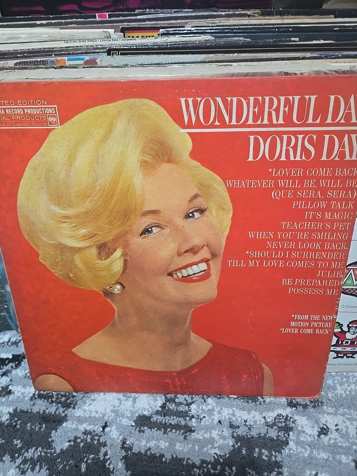 Doris Day Wonderful Day 1961 LP Vinyl Record  - Image 1 of 1