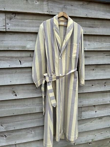 Early 20th Century Striped Wool Robe Virgoe, Middleton And Co. London 42 M/L - Picture 1 of 11