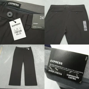 Express Golf Pants Mens 34x32 Gray Skinny Hyper Stretch Temperature Control - Picture 1 of 16