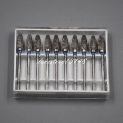 10x Fresas Dentales Acrílicas Pulidoras Taladros Rebabas Carburo de Tungsteno Acero 2.35*6mm F6 Foto 1 de 4