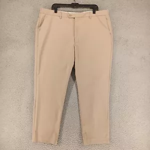 Retro Paris Pants Mens (42X29 Measures) Khaki Flat Front Pants - Picture 1 of 11