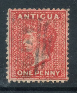 Antigua QV 1872 1d scarlet wmk crn CC P12.5 SG 14 very fine used, cat £24+ - Picture 1 of 1