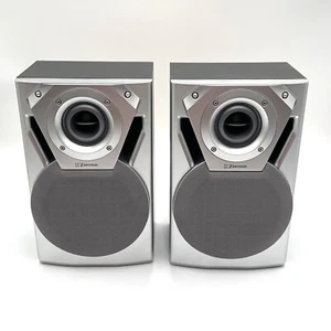 Emerson 60-1409 Lautsprecher 8 Ohm silber schwarz kabelgebunden (2er Set) getestet funktionieren - Bild 1 von 12