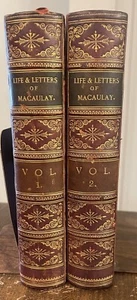 George Otto Travelyan The Life and Letters of Lord Macaulay 2 volumes 1876 - Picture 1 of 17