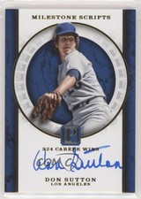 2016 Panini Pantheon Milestone Scripts Gold /49 Don Sutton #MS-DS Auto HOF