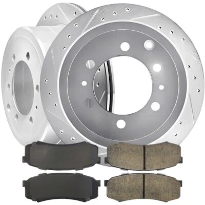 后通风制动转子钻槽带垫适用于雷克萨斯 LX450 97-96 335 毫米 — 第 1/4 张图片