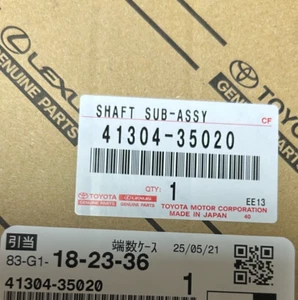 Toyota Genuine OEM SHAFT SUB-ASSY DIFFERENTIAL SIDE GEAR RH 41304-35020 FS JAPAN - Picture 1 of 2