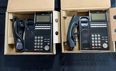 (Qt-2) NEC Desk Phone. Model: ILV(XD)Z-Y(BK). ITL-12D-1 (BK) TEL DT700 Phone. - Image 1 of 4