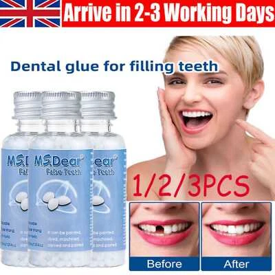 MS.DEAR Thermal Moldable Dental Beads - DIY Temp Tooth Gap Filler, Medical-Grade 30ml