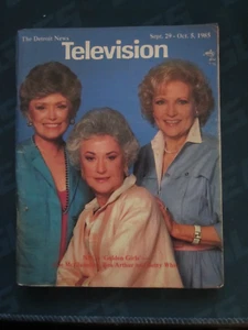 TV Magazin Regional TV Guide Sept 1985 The Golden Girls Betty White Bea Arthur - Bild 1 von 1