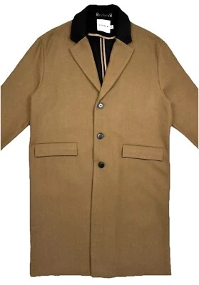 Abrigo Topman Talla M Gran Tamaño Mezcla Lana Sin Forro Foto 1 de 4