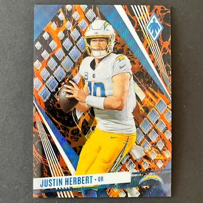 2023 Panini Phoenix Lava #21 SP Justin Herbert /150 Los Angeles Chargers - Image 1 of 2