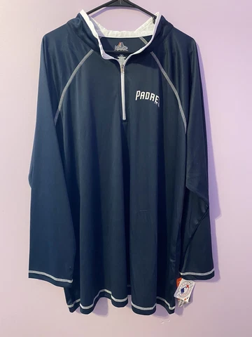 Majestic Fan Fashion Cool Base San Diego Padres 1/4 Zip Pullover-Women’s 3X NWT Cover