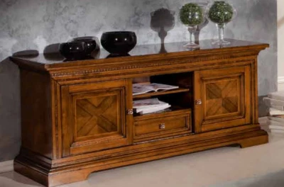 MOBILE PORTA TV MASSELLO ANTE SCORREVOLI INTARSIATO xSOGGIORNO SALA SALOTTO 853 - Immagine 1 di 2