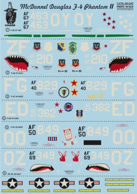 Print Scale 48-045 - 1/48 Decal for Airplane F-4 Phantom II, Viet Nam War - Image 1 of 4