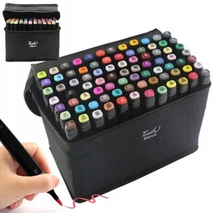 Alkohol Marker Stifte mit 80 Farben Permanenter Art Marker Filzstifte Set Stifte - Bild 1 von 9