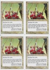 MTG: PIKEMEN 5th Edition COMMON; played, Excellent condition x4