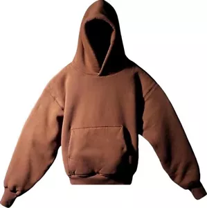 Yeezy x Gap Perfect Hoodie 'Brown' Pullover Kanye West Ye Cropped Heavy Small - Picture 1 of 1