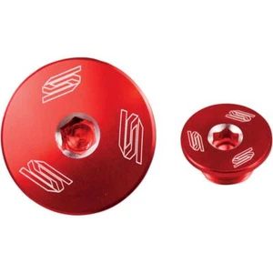 SCAR Vis Du Couvercle D’Allumage Compatible À Honda Crf 250R ab10 450R Rouge - Photo 1/1