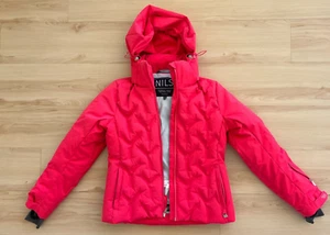 Women's Nils Snowboarding/Ski Hooded Jacket (US 6/ Vivid Pink/Goose Down/#72240) - Picture 1 of 15