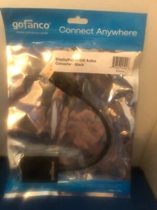 Gofanco Pro Series DisplayPort auf DVI Adapter schwarz Stecker auf Buchse DPDVIA - Bild 1 von 4