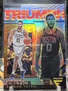 2022-23 Panini Flux Jayson Tatum Silver Triumph #14 Boston Celtics